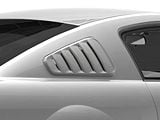 SpeedForm Classic Quarter Window Louvers; Pre-Painted (05-09 Mustang Coupe)