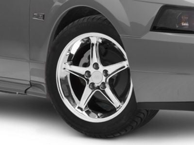 Mustang 1995 Cobra R Style Chrome Wheel; 17x9; 24mm Offset (99-04 ...