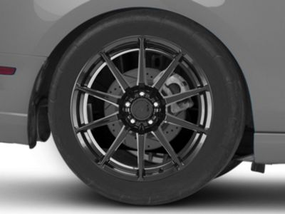 Mustang GT350 Style Gloss Black Wheel; Rear Only; 19x10; 45mm Offset ...