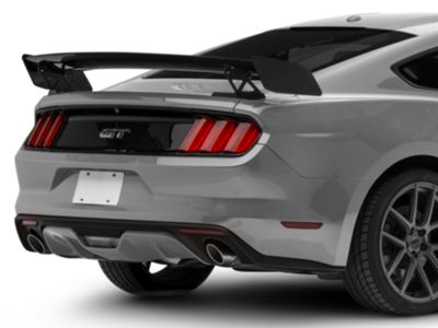 Mustang GT500 Track Pack Style Rear Spoiler; Gloss Black (15-23 Mustang ...