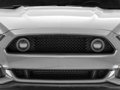 Mustang Renegade Series Upper Grille With LED DRL Rings (15-17 Mustang ...